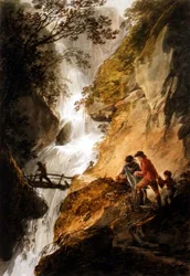 Landschap met een Waterval