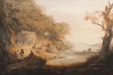 De Kalkoven bij Crabtree tegenover Saltram, Devon