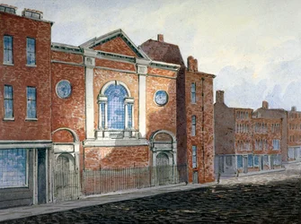 Kerk van St Alfege, London Wall, Londen, c. 1814