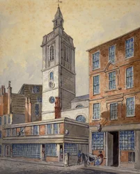Uitzicht op St Dionis Backchurch, City of London