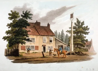 The Dun Cow Inn, Kensington, Londen, ca. 1810