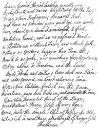 Gedicht van Lord Chatham aan David Garrick, 18e eeuw, 1840