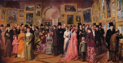 Privébezichtiging in de Royal Academy, 1881, 1883 1935