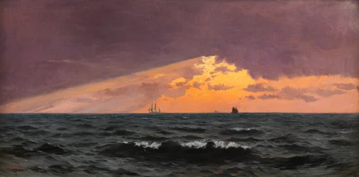Voor zonsondergang, storm op komst