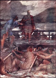 Caesar en de piloot, illustratie uit 