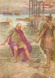 Gaius Marius zittend in ballingschap tussen de ruïnes van Carthago