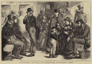 Australische Schetsen, het Melbourne Immigrantenhuis