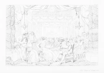 Illustratie voor Het kasteel van indolentie door James Thomson (gravure)