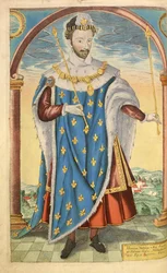 Hendrik III van Frankrijk, uit Honor Military, and Civill, William Segar, uitgegeven door Robert Barker, Londen, 1602