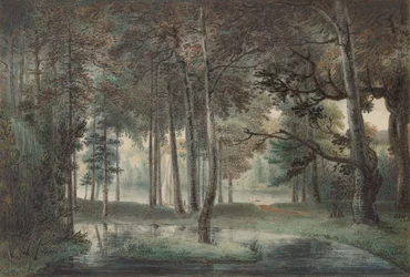 Een uitzicht vanaf het landgoed van de kunstenaar, Springland, of de Elysian Bower, ca. 1800