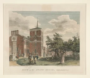 Achterkant van het State House, Philadelphia
