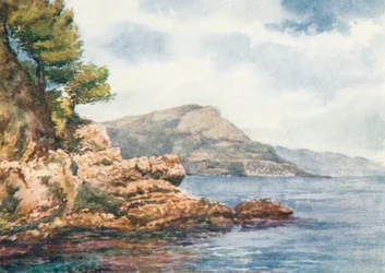 De "Tete de Chien," van S Jean (kleurenlitho)