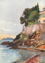 Zoagli (kleurenlitho)