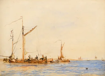 Rivierscène (of Op de Schelde bij Antwerpen), ca. 1836
