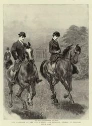 Het huwelijk van de hertog van Aosta en prinses Helene van Orleans