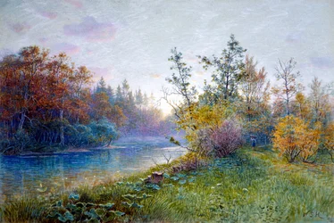 Molen Dam in Traunstein, 1894