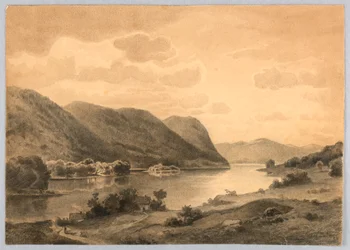 Studie van landschap, Hudson River, NY