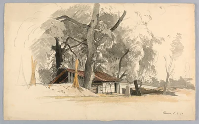 Studie van landschap, Baveno, Lago Maggiore, Italië