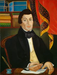 Textielkoopman, ca.1840 (olieverf op doek)