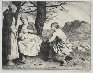 Vrouw en kind, ca. 1886