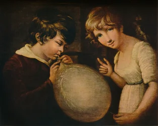 Jongen en Meisje met een Blaasbalg, 18e eeuw