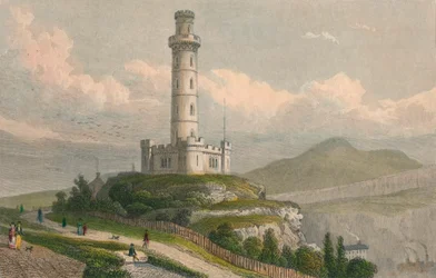Nelsons Monument, Calton Hill, Edinburgh, ca. 1830
