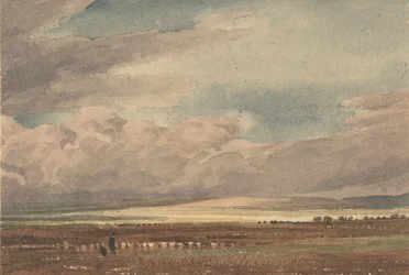 Salisbury Plain met Old Sarum in de verte, Wiltshire, 1810-62