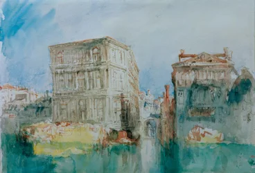 Venetië: Het Casa Grimani en Rio San Luca aan het Canal Grande