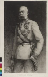 Franz Joseph I in gala-uniform van een veldmaarschalk