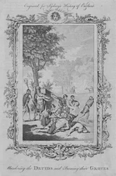 Het vermoorden van de druïden en het verbranden van hun heilige bossen, 1773