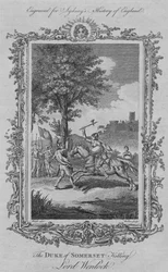 De hertog van Somerset doodt Lord Wenlock, 1773