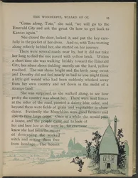 Illustratie uit "De wonderbaarlijke tovenaar van Oz" door Lyman Frank Baum