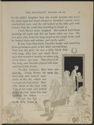 Illustratie uit "De wonderbaarlijke tovenaar van Oz" door Lyman Frank Baum