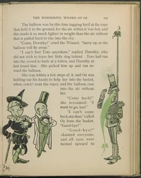 Illustratie uit "De wonderbaarlijke tovenaar van Oz" door Lyman Frank Baum