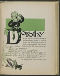 Illustratie uit "De wonderbaarlijke tovenaar van Oz" door Lyman Frank Baum