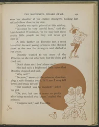 Illustratie uit "De wonderbaarlijke tovenaar van Oz" door Lyman Frank Baum
