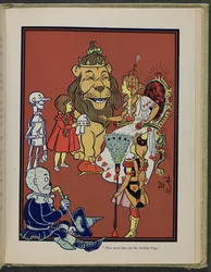 Illustratie uit "De wonderbaarlijke tovenaar van Oz" door Lyman Frank Baum