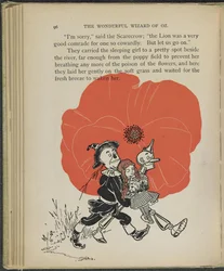 Illustratie uit "De wonderbaarlijke tovenaar van Oz" door Lyman Frank Baum