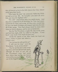 Illustratie uit "De wonderbaarlijke tovenaar van Oz" door Lyman Frank Baum