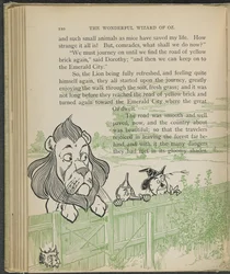 Illustratie uit "De wonderbaarlijke tovenaar van Oz" door Lyman Frank Baum