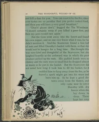Illustratie uit "De wonderbaarlijke tovenaar van Oz" door Lyman Frank Baum