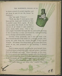 Illustratie uit "De wonderbaarlijke tovenaar van Oz" door Lyman Frank Baum