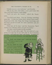Illustratie uit "De wonderbaarlijke tovenaar van Oz" door Lyman Frank Baum