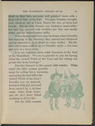 Illustratie uit "De wonderbaarlijke tovenaar van Oz" door Lyman Frank Baum