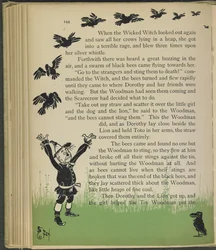 Illustratie uit "De wonderbaarlijke tovenaar van Oz" door Lyman Frank Baum