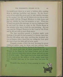 Illustratie uit "De wonderbaarlijke tovenaar van Oz" door Lyman Frank Baum