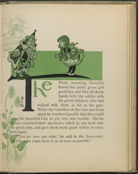 Illustratie uit "De wonderbaarlijke tovenaar van Oz" door Lyman Frank Baum