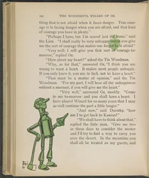 Illustratie uit "De wonderbaarlijke tovenaar van Oz" door Lyman Frank Baum