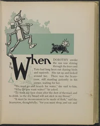 Illustratie uit "De wonderbaarlijke tovenaar van Oz" door Lyman Frank Baum