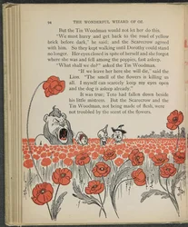 Illustratie uit "De wonderbaarlijke tovenaar van Oz" door Lyman Frank Baum